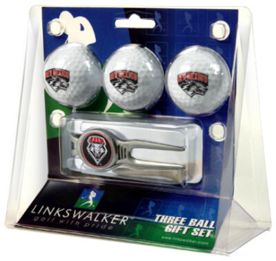 New Mexico Lobos 3 Ball Golf Gift Pack with Kool Tool