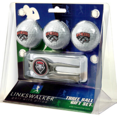 New Mexico Lobos 3 Ball Golf Gift Pack with Kool Tool