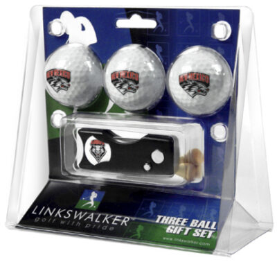 New Mexico Lobos 3 Golf Ball Gift Pack with Spring Action Tool