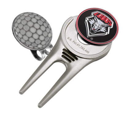 New Mexico Lobos Divot Tool Hat Clip with Golf Ball Marker (Set of 2)