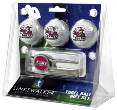 New Mexico State Aggies 3 Ball Golf Gift Pack with Kool Tool