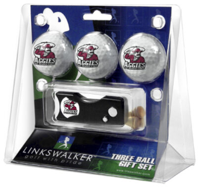 New Mexico State Aggies 3 Golf Ball Gift Pack with Spring Action Tool