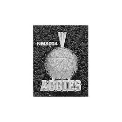 New Mexico State Aggies "Aggies Basketball" Pendant - Sterling Silver Jewelry