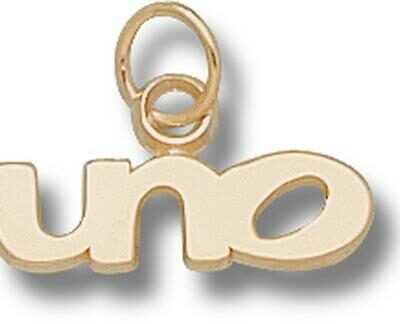 New Orleans Privateers "UNO" 1/4" Charm - 10KT Gold Jewelry