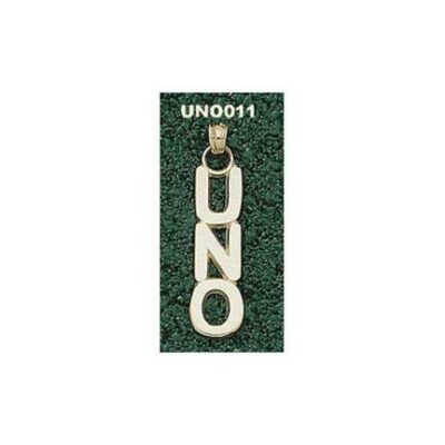 New Orleans Privateers Vertical "UNO" 1" Pendant - 10KT Gold Jewelry