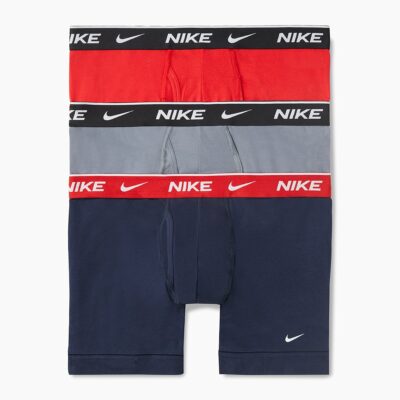 Nike Men's Everyday Stretch Cotton With Fly Boxer Briefs 3-Pack