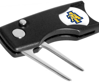 North Carolina A & T Aggies Spring Action Divot Tool with Golf Ball Marker (Set of 2)