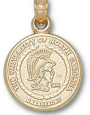 North Carolina (Greensboro) Spartans "Seal" Pendant - 10KT Gold Jewelry