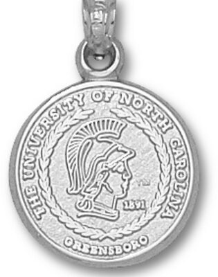 North Carolina (Greensboro) Spartans "Seal" Pendant - Sterling Silver Jewelry