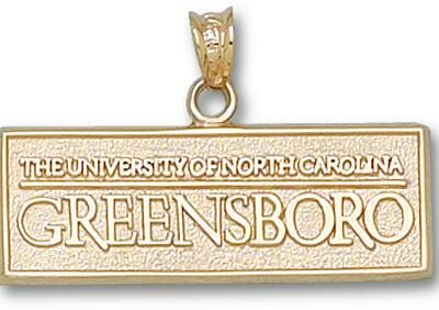 North Carolina (Greensboro) Spartans "The University of North Carolina Greensboro" Pendant - 10KT Gold Jewelry