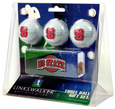 North Carolina State Wolfpack 3 Ball Gift Pack with Hat Clip