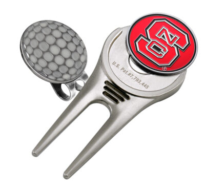 North Carolina State Wolfpack Divot Tool Hat Clip with Golf Ball Marker (Set of 2)