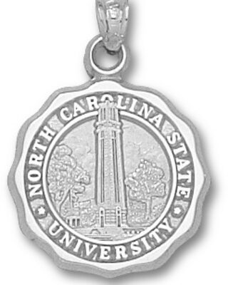 North Carolina State Wolfpack "Seal" Pendant - Sterling Silver Jewelry