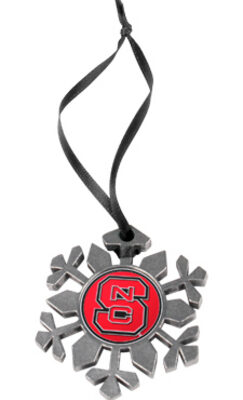 North Carolina State Wolfpack Snowflake Ornament (Set of 2)