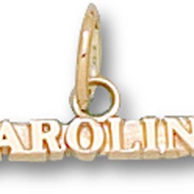 North Carolina Tar Heels "Carolina" Charm - 10KT Gold Jewelry