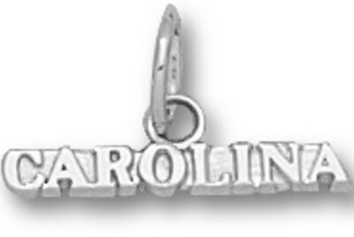 North Carolina Tar Heels "Carolina" Charm - Sterling Silver Jewelry