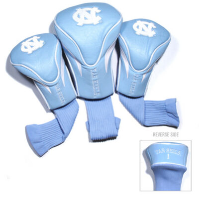 North Carolina Tar Heels Contour Fit Golf Headcover (3-Pack)