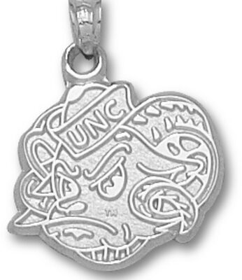 North Carolina Tar Heels New "Rams Head" Pendant - Sterling Silver Jewelry