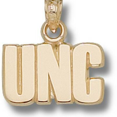 North Carolina Tar Heels "UNC" 3/8" Pendant - 10KT Gold Jewelry