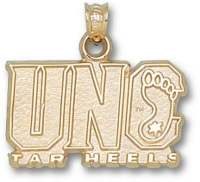 North Carolina Tar Heels "UNC Tar Heel" Pendant - 14KT Gold Jewelry