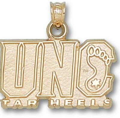 North Carolina Tar Heels "UNC Tar Heel" Pendant - 14KT Gold Jewelry