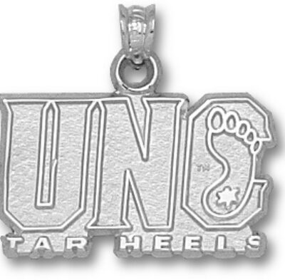 North Carolina Tar Heels "UNC Tar Heel" Pendant - Sterling Silver Jewelry