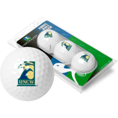 North Carolina (Wilmington) Seahawks 3 Golf Ball Sleeve (Set of 3)