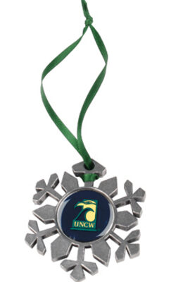 North Carolina (Wilmington) Seahawks Snowflake Ornament (Set of 2)