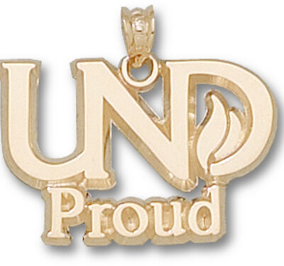 North Dakota Sioux "UND Proud" Pendant - 14KT Gold Jewelry