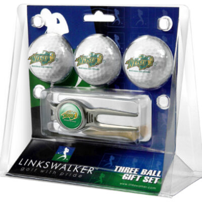 North Dakota State Bison 3 Ball Golf Gift Pack with Kool Tool