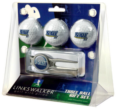 Northern Arizona (NAU) Lumberjacks 3 Ball Golf Gift Pack with Kool Tool