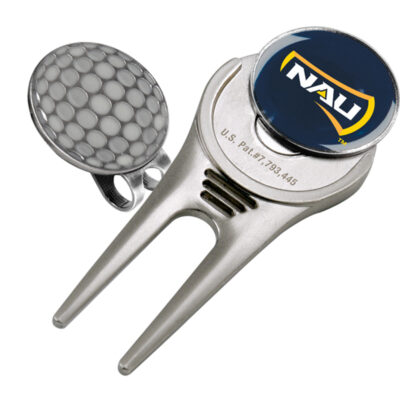 Northern Arizona (NAU) Lumberjacks Divot Tool Hat Clip with Golf Ball Marker (Set of 2)