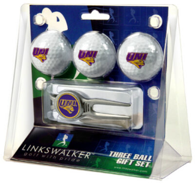 Northern Iowa Panthers 3 Ball Golf Gift Pack with Kool Tool