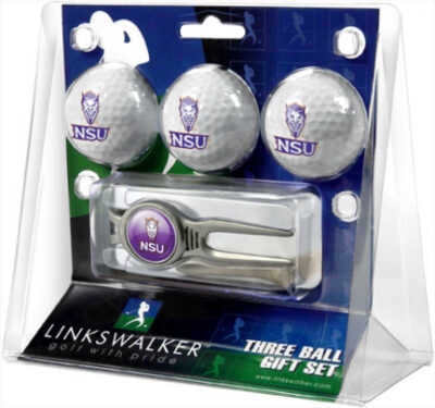 Northwestern State Demons 3 Ball Golf Gift Pack with Kool Tool