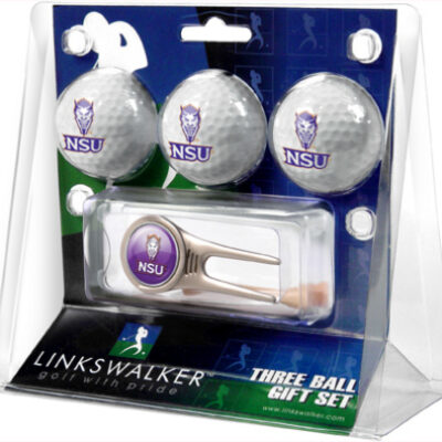 Northwestern State Demons 3 Golf Ball Gift Pack with Cap Tool