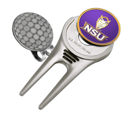 Northwestern State Demons Divot Tool Hat Clip with Golf Ball Marker (Set of 2)