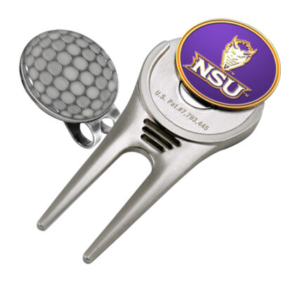 Northwestern State Demons Divot Tool Hat Clip with Golf Ball Marker (Set of 2)