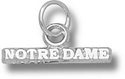 Notre Dame Fighting Irish "Notre Dame" Charm - Sterling Silver Jewelry