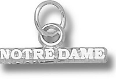 Notre Dame Fighting Irish "Notre Dame" Charm - Sterling Silver Jewelry