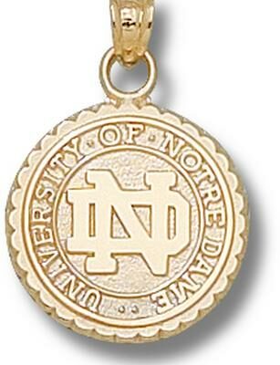 Notre Dame Fighting Irish "Seal" Pendant - 14KT Gold Jewelry