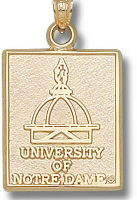 Notre Dame Fighting Irish "University of Notre Dame Dome" Pendant - 10KT Gold Jewelry