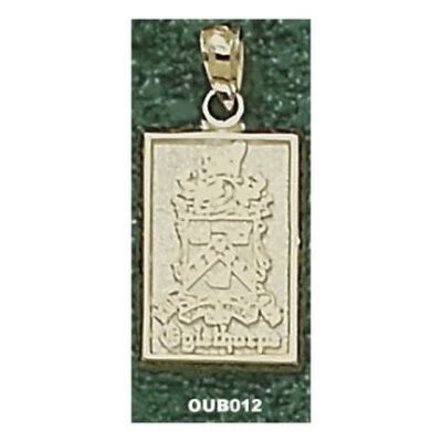 Oglethorpe Stormy Petrels Rectangle "Crest" Pendant - 10KT Gold Jewelry