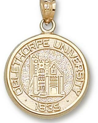 Oglethorpe Stormy Petrels Round "Seal" Pendant - 10KT Gold Jewelry