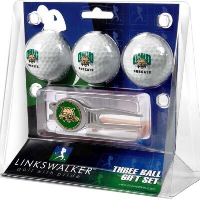 Ohio Bobcats 3 Ball Golf Gift Pack with Kool Tool