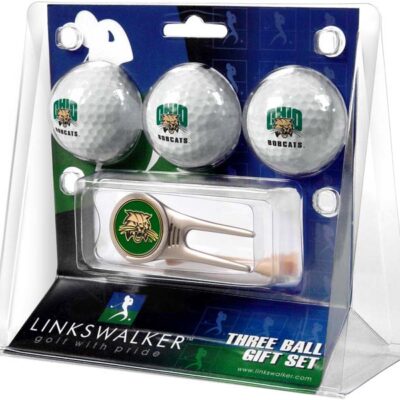 Ohio Bobcats 3 Golf Ball Gift Pack with Cap Tool