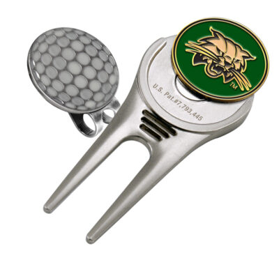 Ohio Bobcats Divot Tool Hat Clip with Golf Ball Marker (Set of 2)