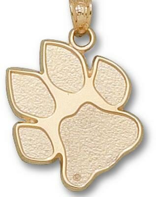 Ohio Bobcats "Paw" 3/4" Pendant - 10KT Gold Jewelry