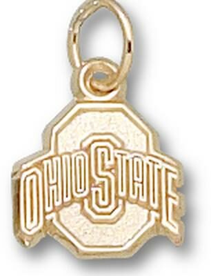 Ohio State Buckeyes Athletic "O" 3/8" Charm - 14KT Gold Jewelry