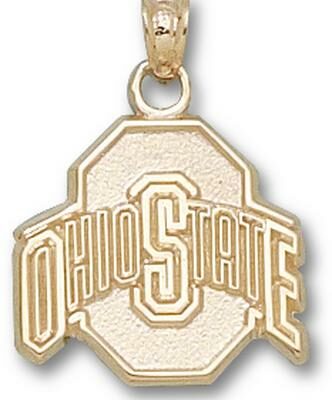 Ohio State Buckeyes Athletic "O" 5/8" Pendant - 14KT Gold Jewelry