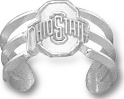 Ohio State Buckeyes Athletic "O" Toe Ring - Sterling Silver Jewelry